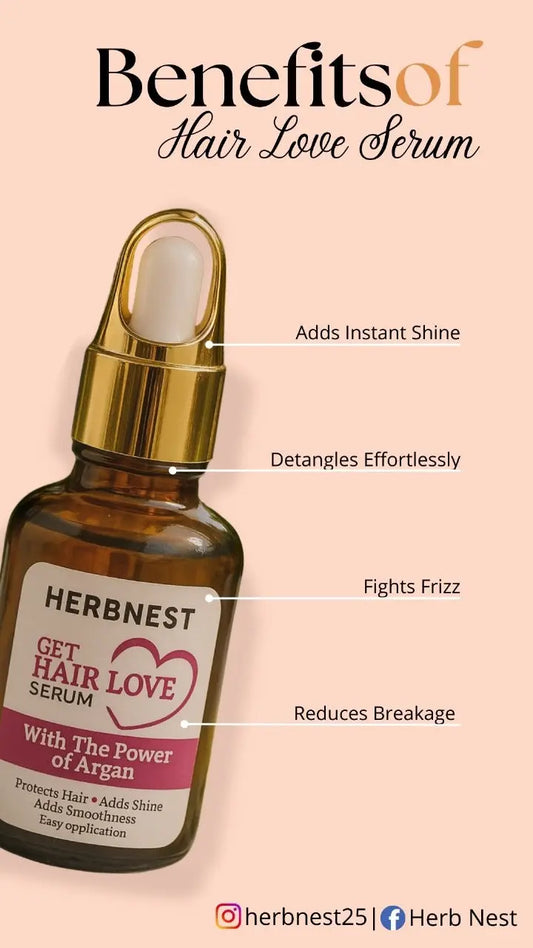 Hair Love Serum| Natural Hair Growth Serum| Anti-Frizz Hair Care Herb Nest