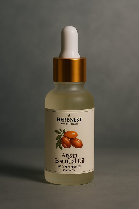 ✨ Argan Essential Oil – 100% Pure & Cold Pressed | Moroccan Gold for Hair 💁‍♀️, Skin 🌿 & Nails 💅 | Deep Moisturizing & Repair 💧 Herb Nest