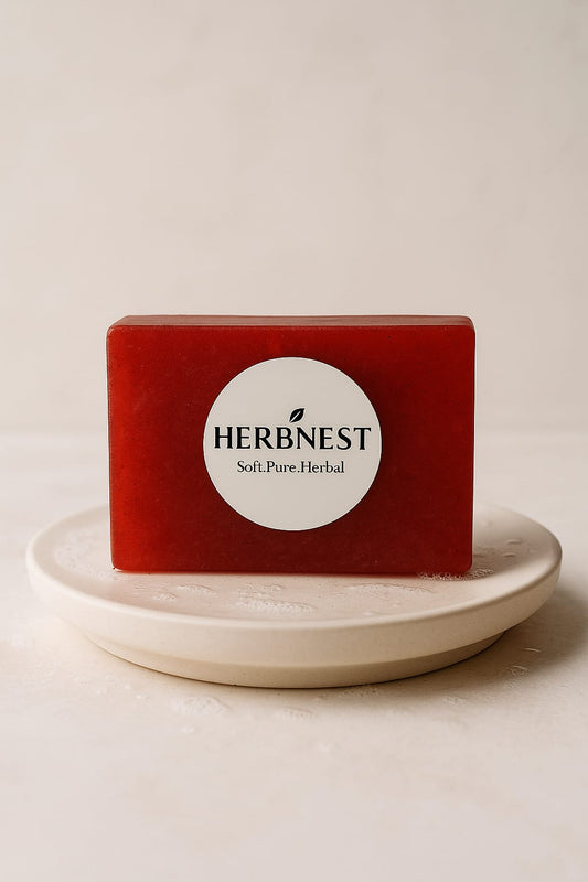 🌺 Beetroot Soap – 100% Natural & Handmade | Skin Brightening, Anti-Aging & Glowing Complexion Bar ✨💖 | Rich in Antioxidants Herb Nest