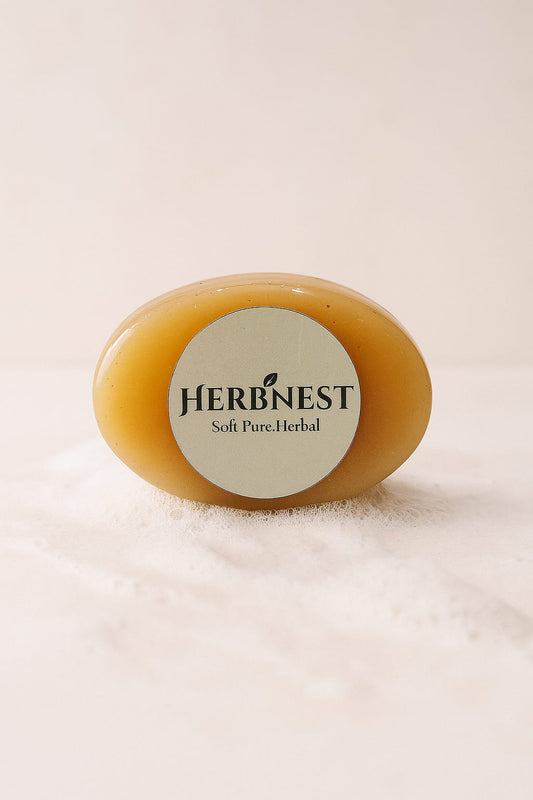 Rice Korean Glass Skin Soap – 100% Natural | Brightening, Pore-Minimizing & Hydrating Glow Bar ✨ | Inspired by K-Beauty Skincare 💖 Herb Nest