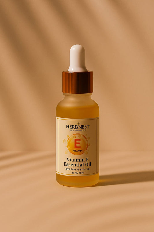 ✨ Vitamin E Oil – 100% Pure & Natural | Skin Repair, Anti-Aging & Hair Nourishment 💧 | Deep Moisturizing & Scar Treatment 🌿 Herb Nest