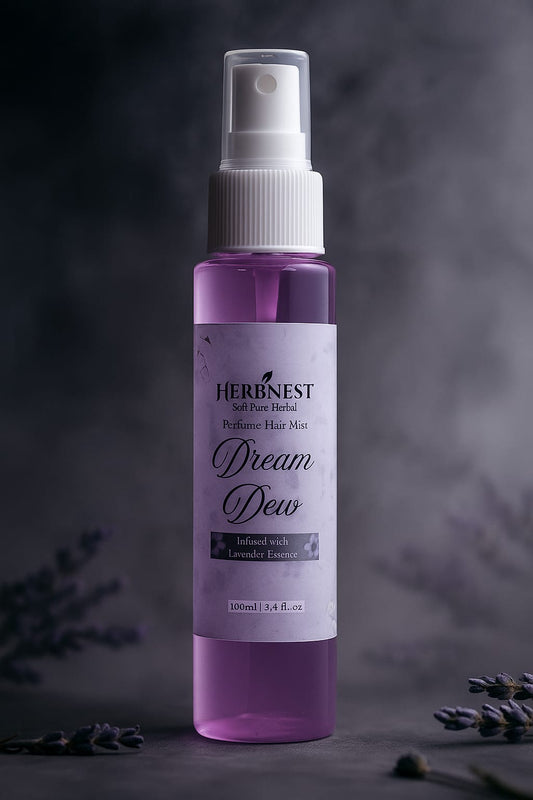 HerbNest Dream Dew Hair Mist – Lavender Essence | Calming & Refreshing Fragnance Herb Nest